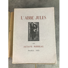 Octave Mirbeau L'Abbé Jules Paris 1925 beau livre illustré Mornay bon exemplaire