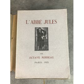 Octave Mirbeau L'Abbé Jules Paris 1925 beau livre illustré Mornay bon exemplaire
