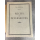 Nicolas Gogol Récits de Pétersbourg Des 200 exemplaires de Tête sur beau papier de Hollande Beau livre de 1925