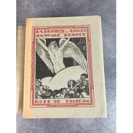 Anatole France Simeon La révolte des anges Illustrations sur bois de Simeon Paris Mornay1921 beau livre illustré