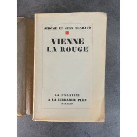 Jérôme et Jean Tharaud Vienne La Rouge Edition Originale Exemplaire numéroté 189 sur 220 sur papier alfa Lardanchet