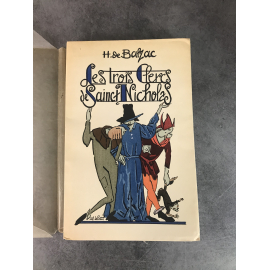 Balzac Le Petit Kieffer Les trois clercs de saint Nicolas Sainct Nicholas gravé et enluminé humour Curiosa beau livre illustré