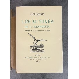 Jack London Les Mutinés de l'Elseneur Edition Originale française Exemplaire numéroté sur vélin teinté du marais