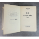 Philippe Panneton Ringuet 30 Arpents Edition Originale Exemplaire numéroté 200 sur 220 sur papier alfa