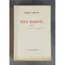 Pierre Varillon Feux Masqués Edition Originale Exemplaire numéroté 35 sur 220 sur vélin du marais Lardanchet