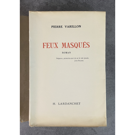 Pierre Varillon Feux Masqués Edition Originale Exemplaire numéroté 35 sur 220 sur vélin du marais Lardanchet
