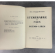 Jean-Jacques Brousson Itinéraire de Paris a Buenos-Ayres Edition Originale Exemplaire numéroté sur vélin teinté du marais