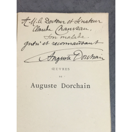 Auguste Dorchain Poésies 1881-1894 Lemerre envoi de l'auteur au médecin et Sénateur Claude Chauveau