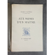 Charles Maurras Aux mânes d'un Maître Edition Originale Exemplaire numéroté 31 sur 100 sur beau papier