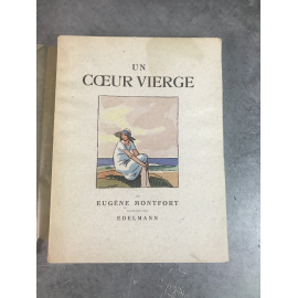 Montfort Eugène Un coeur vierge illustrations de Edelmann Exemplaire sur Rive Mornay Beaux livres 1926