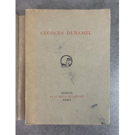 Georges Duhamel Edition Le Capitole Edition Originale Exemplaire numéroté sur papier alfa Biographie