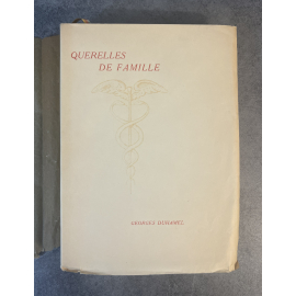 Georges Duhamel Querelles de famille Edition Originale Exemplaire numéroté sur papier vergé pur fil Montgolfier