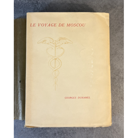 Georges Duhamel Le voyage de Moscou Edition Originale Exemplaire numéroté sur grand papier pur fil Montgolfier