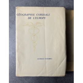 Georges Duhamel Géographie cordiale de l'Europe Edition Originale Exemplaire numéroté sur grand papier pur fil Lafuma