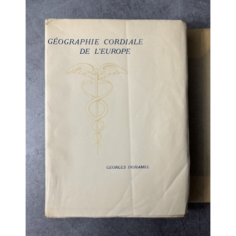 Georges Duhamel Géographie cordiale de l'Europe Edition Originale Exemplaire numéroté sur grand papier pur fil Lafuma