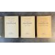 Lot 3 volumes Lucien Corpechot Souvenirs d'un Journaliste Editions Originales Exemplaires numérotés sur papier alfa