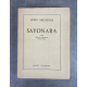 James Michener Sayonara Edition Originale française exemplaire numéroté 172 sur 200 sur chiffon d'Annonay rare