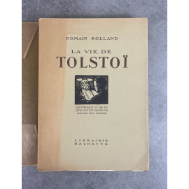 Romain Rolland La Vie de Tolstoï Edition Originale augmentée de 1928 exemplaire numéroté sur papier vélin pur fil du marais