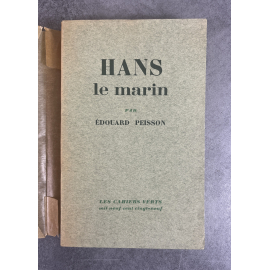 Edouard Peisson Hans le marin Edition Originale Exemplaire numéroté sur alfa navarre