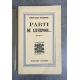 Edouard Peisson Parti de Liverpool Edition Originale Exemplaire numéroté sur 220 papier alfax navarre Lardanchet