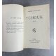 Albert Marchon Tchouk Edition Originale exemplaire numéroté 20 sur 110 sur papier alfa satiné