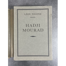 Léon Tolstoï Hadji-Mourad Edition Originale française exemplaire numéroté sur papier vélin du marais