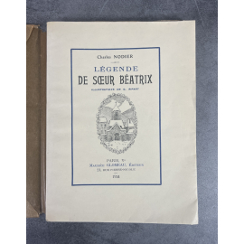 Charles Nodier Légende de Soeur Béatrix Edition Originale exemplaire numéroté sur vélin pur chiffon du marais