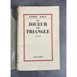 André Obey Le Joueur de Triangle Edition originale exemplaire numéroté 189 sur 220 sur papier alfa satiné