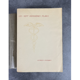 Georges Duhamel Les Sept Dernières Plaies Edition Originale exemplaire numéroté sur vergé pur fil Montgolfier