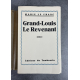 Marie Le Franc Grand-Louis Le Revenant Edition Originale un des 300 exemplaires numéroté alfa mousse Canada Québec