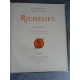 Cahu Richelieu illustré par Maurice Leloir dans un grand cartonnage superbe reliure de Lecat Cartier