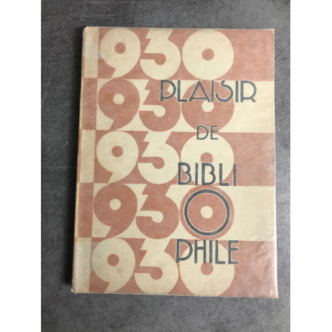 Plaisir de bibliophile 1930 N°24 Ambroise Vollard Paul Bonet table générale de 1930