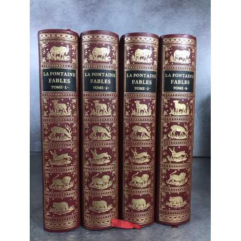 Jean de Bonnot La Fontaine Fables 4 volumes superbes 1969 collector