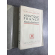 Nicolas Ségur Anatole France anecdotique édition originale exemplaire numéroté 8 sur 25 pur fil Montgolfier