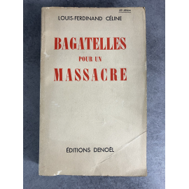 Céline Louis Ferdinand Bagatelles pour un massacre1938 mention fictive 35e papier édition. Document a vocation historique