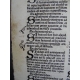 INCUNABLE RARE IMPRIME A MILAN EN 1484 Saint Antonin Sumula confessionis + liste de livre manuscrite