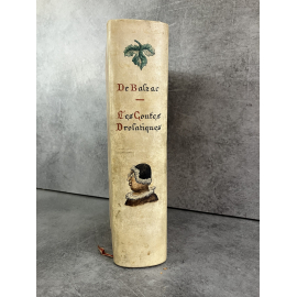 Balzac Honoré Doré Gustave Les contes Drolatiques Numeroté sur pur fil. Reliure Vélin Bel exemplaire