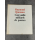 Queneau Raymond Cent mille milliards de poèmes Poésie combinatoire livre a système 1961 numéroté.
