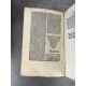 Fort Incunable très frais dans son vélin, Trovamala de Salis impression Augustino Barbadico Venise année 1495 1136 pages