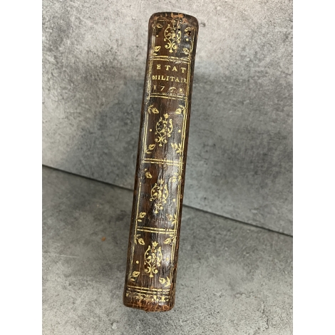 Etat militaire de la France pour l'année 1761 Reliure d'époque avec fer à l'oiseau au dos bon exemplaire