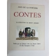 LA FONTAINE (Jean de) : Contes. Illustrations de Henry Lemarié. Paris, Les Heures Claires, 1970. dédicace de Lemarié