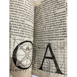 Geoffroy Tory [Champfleury] L'Art et Science de la vraye proportion des Lettres Attiques Maroquin de Hardy