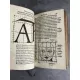 Geoffroy Tory [Champfleury] L'Art et Science de la vraye proportion des Lettres Attiques Maroquin de Hardy