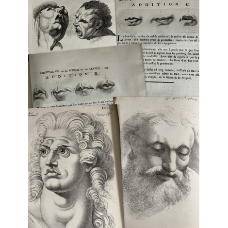 Lavater Johann Kaspar Essai sur la Physiognomonie Edition originale française [1781] Eaux fortes et gravures splendides