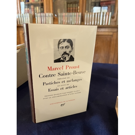 Proust Marcel Contre Sainte Beuve Pastiches Essais Collection Bibliothèque de la pléiade NRF Etat de neuf superbe