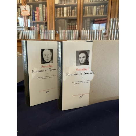 Stendhal Romans et Nouvelles 2 vol Collection Bibliothèque de la pléiade NRF Etat de neuf superbe épuisé
