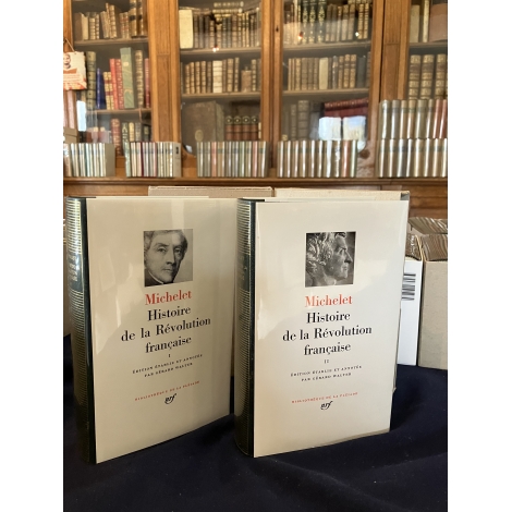 Jules Michelet Histoire de la révolution française Collection Bibliothèque de la pléiade NRF Etat de neuf superbe