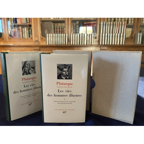 Plutarque Vie des hommes illustres Collection Bibliothèque de la pléiade NRF Etat de neuf superbe
