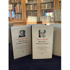 Chateaubriand Mémoires d'outre tombe Collection Bibliothèque de la pléiade NRF Etat de neuf superbe