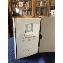 Lamartine Oeuvres poétiques Collection Bibliothèque de la pléiade NRF Etat de neuf superbe